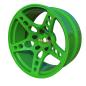Preview: 24krc ARLOS COMPETITION RIMS fluo green (6/8)