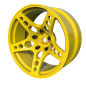 Preview: 24krc ARLOS COMPETITION RIMS fluo gelb (6/8)