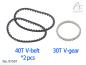 Preview: DriftART 40T belt and 30T gear for TDS drive shaft