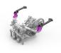 Preview: Azada Avalon Body Mount Extension rear (Black/Purple/Red)