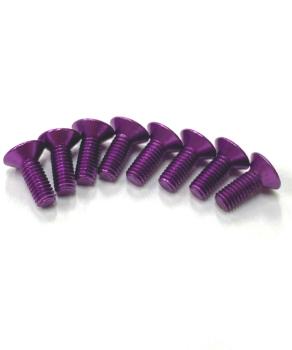 7075 Alu Schraube Senkkopf purple diverse Längen