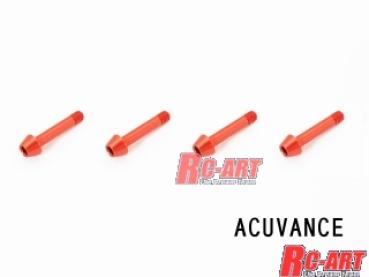 ESC Duralumin L = 13mm 4pcs (red) For Acuvance
