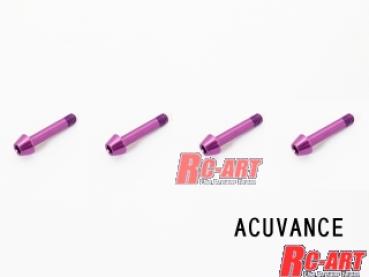 ESC Duralumin L = 13mm 4pcs (purple) For Acuvance