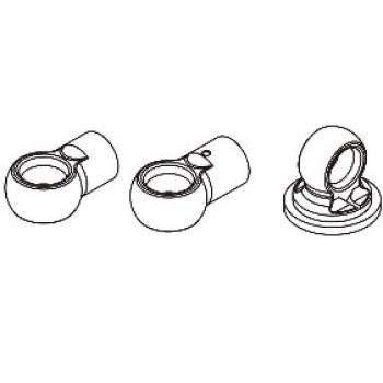 Axon TC10/3 HIGH BIG BORE SHOCK 4 SHOCK CAP & END PARTS