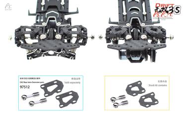 DriftART DA3 Rear Arms Extension parts