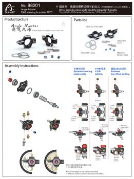 DriftART  Angle Master  DA3 steering knuckles 7075