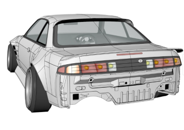 Addiction RC Nissan S14 late interior KIT