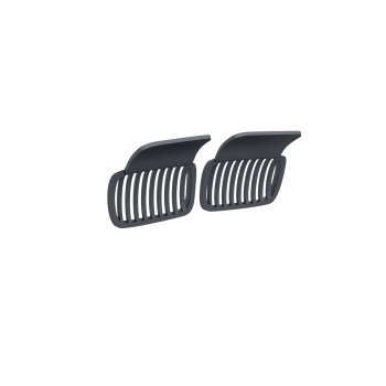 24krc BMW E36 Hood Grill for GR Works