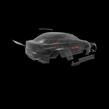 24krc Mitsubishi Evo X E-Fighter Wide Kit