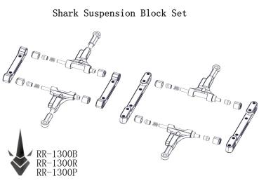 Rhino Racing SHARK – SUSPENSION BLOCK SET