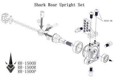 Rhino Racing SHARK – REAR Uprights