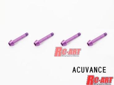 WorldPro ESC Lüfter Schrauben rot/purple/schwarz 15mm