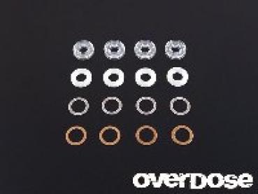 Overdose Shock oil seal set(X ring-Shaft guide-Shim) Vacula, Divall,XeX,TRF, etc.