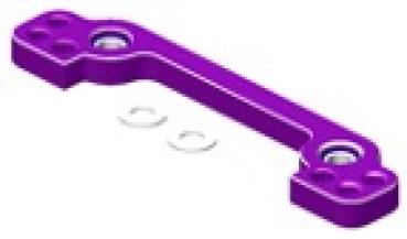 DK STEERING PLATE 3-HOLE SET ALU