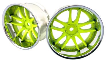 Work Emotion CR3P Offset 6 NEON Yellow