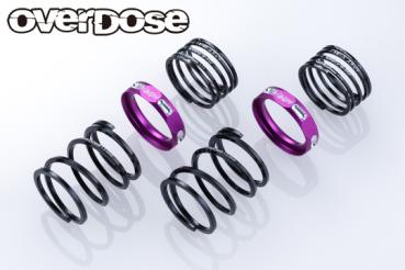 Overdose 4Edge Twin Spring 20mm with Helper Spring Purple