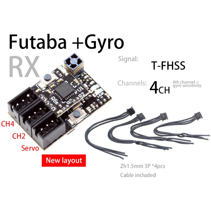 DriftArt Mini Futaba T-FHSS Empfänger inkl. Gyro new layout