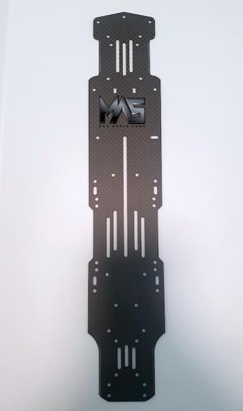 Slim Concept Carbon Main Chassis for YD-2 2.1mm Matte Black