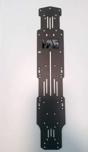 Slim Concept Carbon Main Chassis for YD-2 2.1mm Matte Black