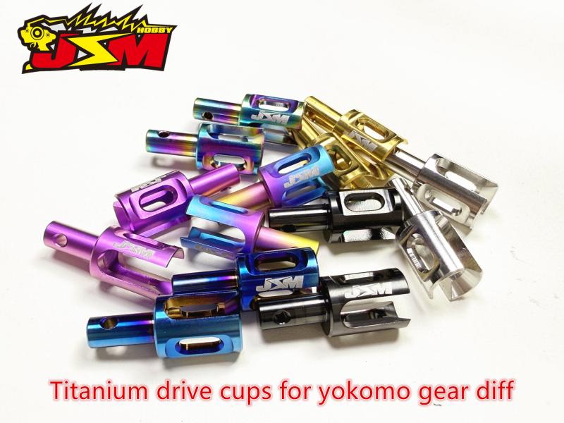 Titanium Drive Cups For Yokomo Gear Diff 8 Colours