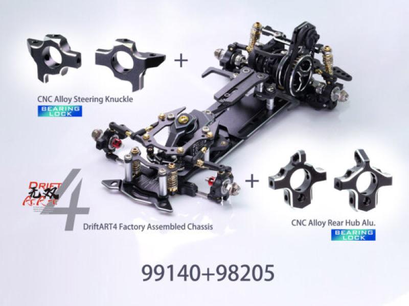 DriftArt DA4 mini RWD Drift Chassis VORMONTIERT