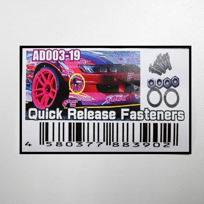 Addiction Quick release Fasteners