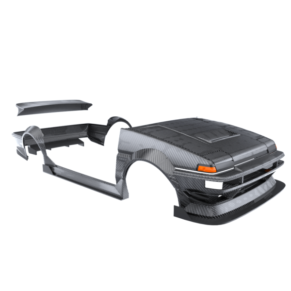 24krc J-RUN WIDE BODY KIT FOR TOYOTA AE86 TRUENO