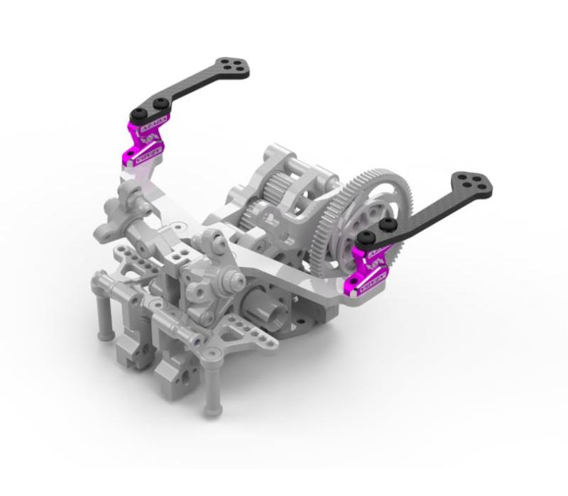 Azada Avalon Body Mount Extension rear (Black/Purple/Red)