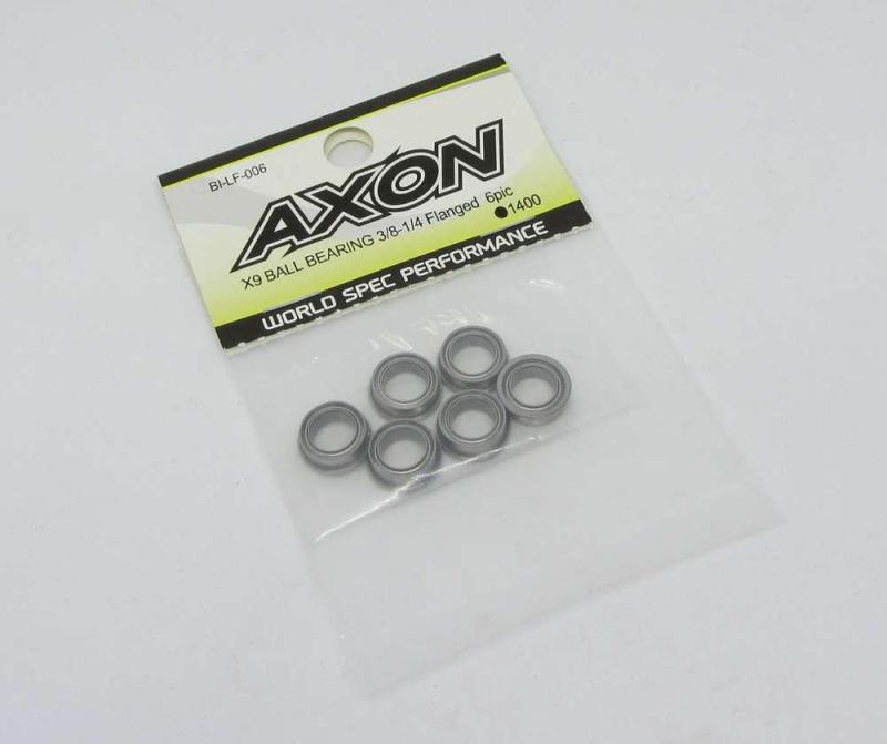 AXON BI-LF-006 - X9 - Kugellager - 3/8 x 1/4 - mit Flansch (6 Stück)