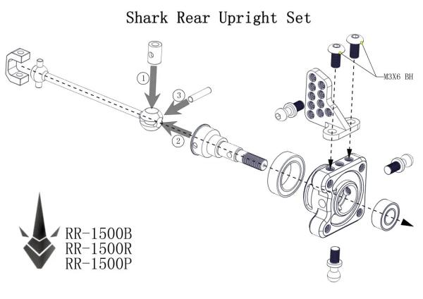Rhino Racing SHARK – REAR Uprights