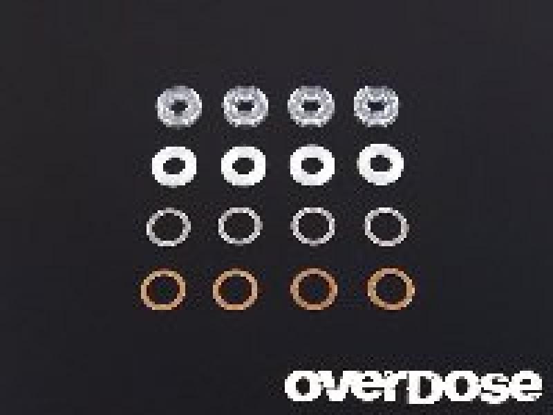 Overdose Shock oil seal set(X ring-Shaft guide-Shim) Vacula, Divall,XeX,TRF, etc.