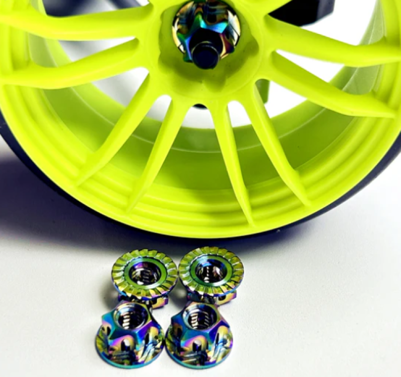 JSM Hobby Titanium M4 Wheel Nut different colors