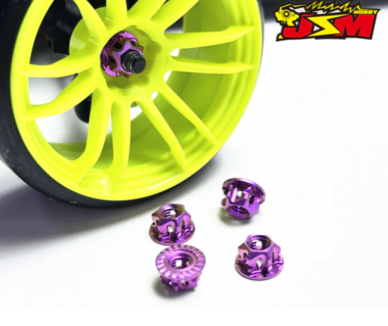 JSM Hobby Titanium M4 Wheel Nut different colors