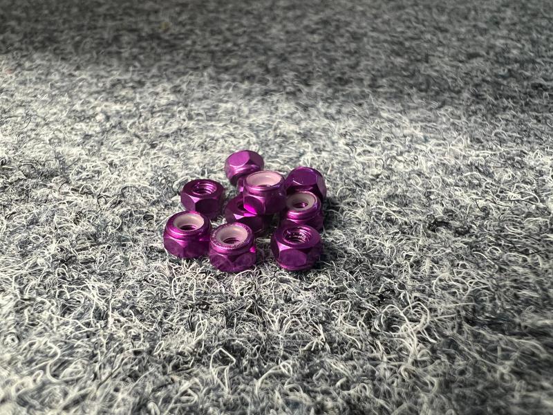 M.A.S. M3 Muttern purple 10stk.