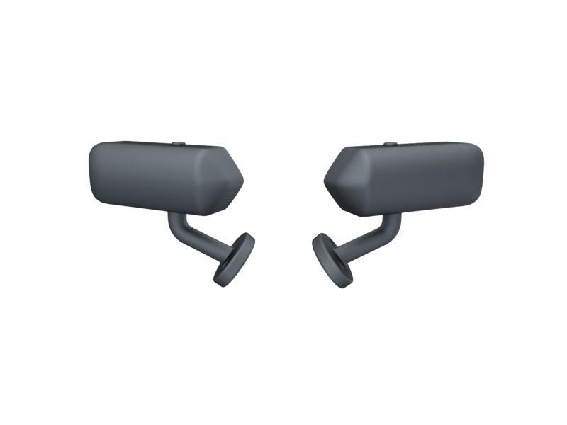24krc Chevrolet Corvette Z06 Side Mirrors for D-Saito Wide Kit