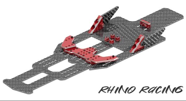 Rhino racing Shark conversion Chassisplatte rot