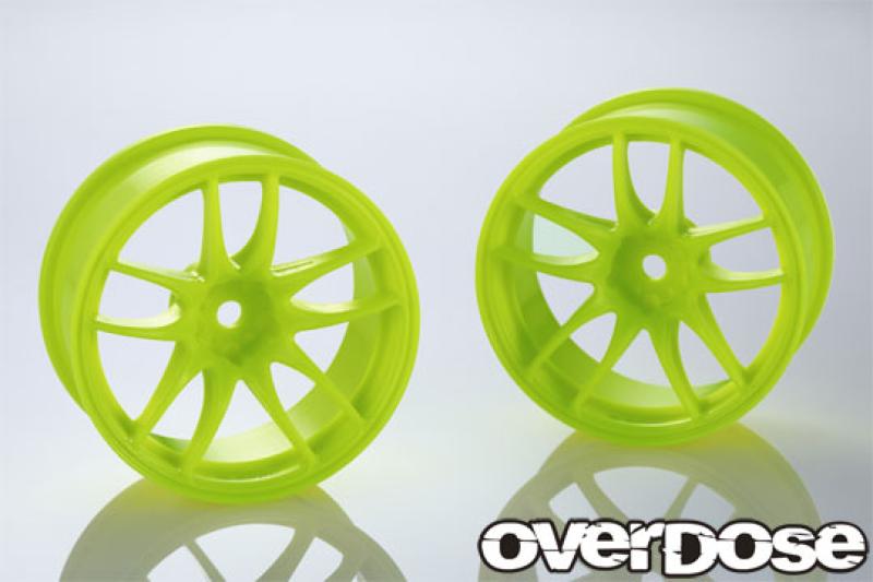 Overdose R-SPEC Work Emotion CR Kiwami 26mm / Color: Lime Yellow / Offset: 7mm (2pcs)