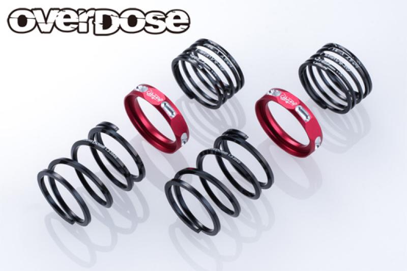 Overdose 4Edge Twin Spring 20mm with Helper Spring Red