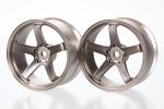 r31house Shiba Wheel F23 Offset +5 Titanium SIlver